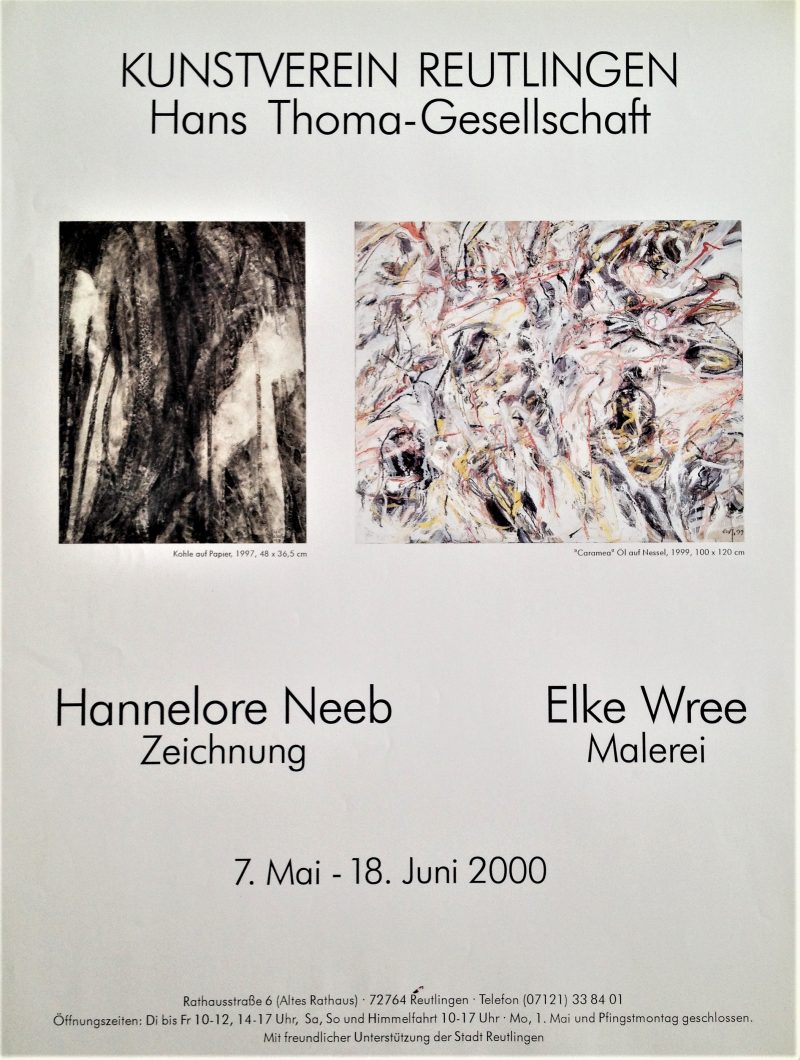 Hannelore Neeb / Elke Wree Malerei und Zeichnung Kunstverein Reutlingen